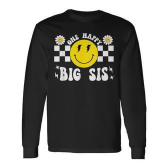 One Happy Dude Big Sis 1St Birthday Family Matching Long Sleeve T-Shirt - Thegiftio UK