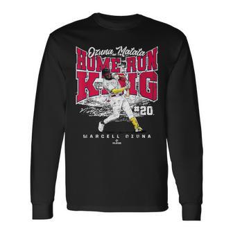 Ozuna Matata Home Run King Marcell Ozuna Atlanta Mlbpa 長袖Tシャツ - Kawaiitshirt