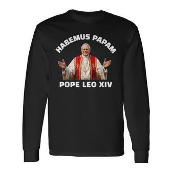 Papa Leone Xiv Dio Benedica Papa Leone Xiv Maglietta a maniche lunghe - Novitaregali