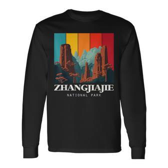 Parque Nacional Zhangiajie China Naturaleza Zhangjiajieouvenir Camiseta de manga larga - Regaloses