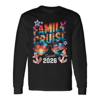Patriotic Family Cruise Squad 2026 Long Sleeve T-Shirt - Thegiftio UK