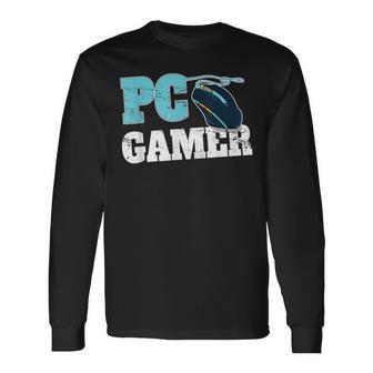 Pc Gamer コンピューターゲームギフト マウスゲーマー用 長袖Tシャツ - Kawaiitshirt