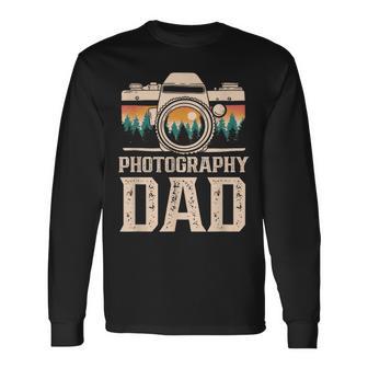 Photography Dad Camera Photographer Photographer Job Father Papi Long Sleeve T-Shirt | Seseable UK