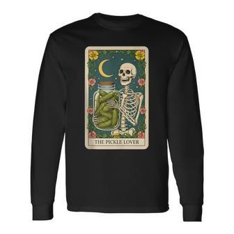 The Pickle Lover Tarot Card Long Sleeve T-Shirt - Thegiftio UK