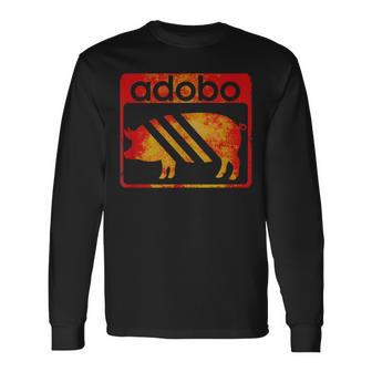 Pinoy ヴィンテージポークアドボ 長袖Tシャツ - Kawaiitshirt