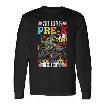 Preschool Graduation Boy Pre-K First Day Kindergarten Long Sleeve T-Shirt - Thegiftio UK