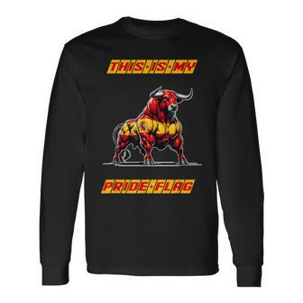 This Is My Pride Bandera España Banderas Toros Pamplona Camiseta de manga larga - Regaloses