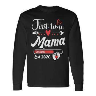 Primeraez Mamá 2026 Pronto Paraer Mamá Baby Reveal Camiseta de manga larga - Regaloses