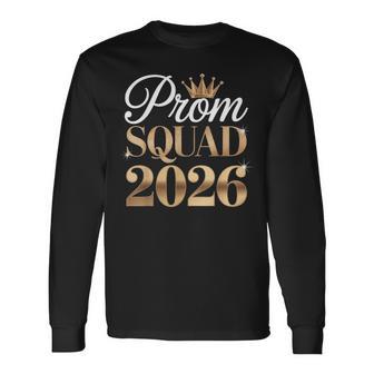Prom Squad Graduation Class Of 2026 Party Matching Group Long Sleeve T-Shirt - Monsterry UK