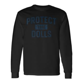 Protect The Dolls ドールを守れ ダメージ加工 長袖Tシャツ - Kawaiitshirt