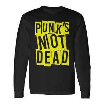 Punk's Not Dead -Intage Punk Rock Punk Is Not Dead Camiseta de manga larga - Regaloses