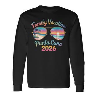 Punta Cana 2026 Family Vacation Matching Beach Trip Long Sleeve T-Shirt - Thegiftio UK