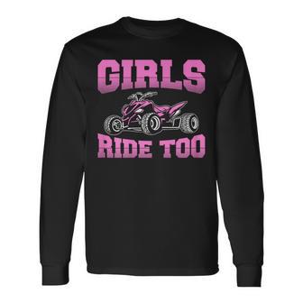 Quad Bike Divertido Piloto De Atv Quad Biker Camiseta de manga larga - Regaloses