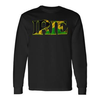 Rasta Rude Boy ジャマイカ国旗 レゲエ ジャマイカ用 Irie シャツ 長袖Tシャツ - Kawaiitshirt