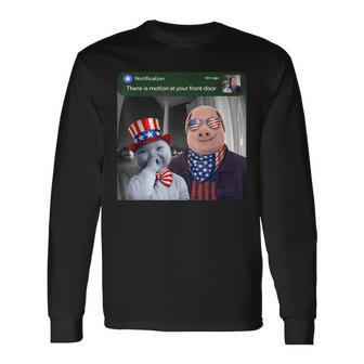 There Is Motion At Your Front Door John Pork And Ai Baby Long Sleeve T-Shirt - Thegiftio UK