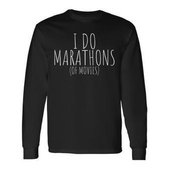 Regalo Amanti Del Cinema Maratonaerie Tv E Film Movie Maglietta a maniche lunghe - Novitaregali