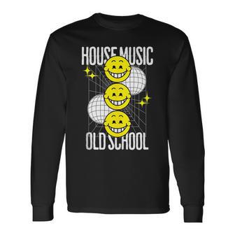 Regalo Para Dj De Música Houseonriente Rave De Los 90 De Oldkool In Mangas Camiseta de manga larga - Regaloses