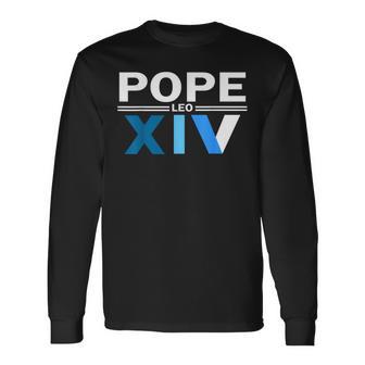 Robert Francis Pope Leo Xiv Vatican Villanova Long Sleeve T-Shirt - Thegiftio UK