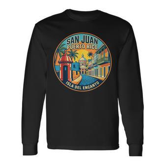 San Juan Puerto Rico Recuerdo Deiaje Camiseta de manga larga - Regaloses