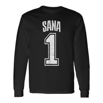 Sanaサポーター番号 1番の大ファン 長袖Tシャツ - Kawaiitshirt