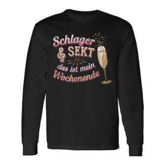 Schlager &Ekt Das Ist Mein Wochenende Langarmshirts - Seseable