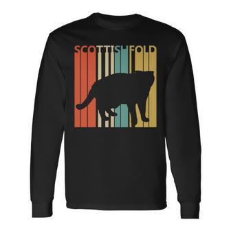 Scottish Fold スコティッシュフォールド ネコ 長袖tシャツ 長袖Tシャツ - Kawaiitshirt