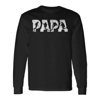 Scuba Diving Papa Scuba Diving Father's Day Vintage Long Sleeve T-Shirt - Thegiftio