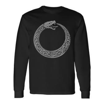 Serpent Gothique Ouroboroserpentymbole De L'éternité T-shirt à manches longues - Cadeauxyz