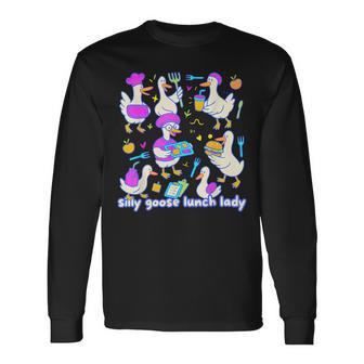 Silly Goose Lunch Lady School Cafeteria Crew Appreciation Long Sleeve T-Shirt - Thegiftio UK