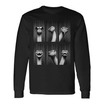 Snake Photobooth Reptile Animal Portrait Long Sleeve T-Shirt - Thegiftio