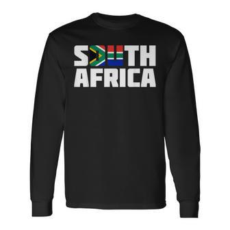 South Africa 南アフリカ 長袖Tシャツ - Kawaiitshirt