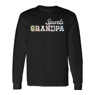 Sports Grandpa Sports Grandfather Sport Grandpa Long Sleeve T-Shirt - Thegiftio UK