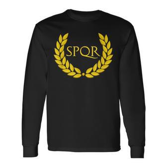 Spqrパープルローマ帝国 長袖Tシャツ - Kawaiitshirt