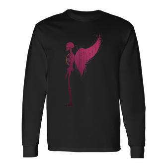 Squelette De Fée Esthétique Gobblincore Dark Goth Witchy T-shirt à manches longues - Cadeauxyz
