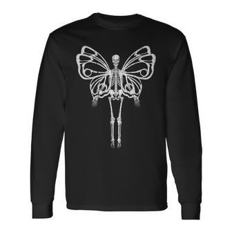 Squelette Fée Esthétiqueombre Horreur Gothorcière T-shirt à manches longues - Cadeauxyz
