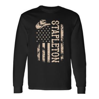 Stapleton Name Personalized Vintage 80S 90S Long Sleeve T-Shirt - Monsterry