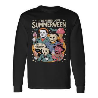 Summerween Spooky Summer Summerween Party Halloween Summer Long Sleeve T-Shirt - Monsterry