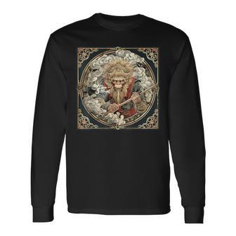 Sun Wukong Mythologie Traditionnelle Chinoise Divinité Taoïsme T-shirt à manches longues - Cadeauxyz