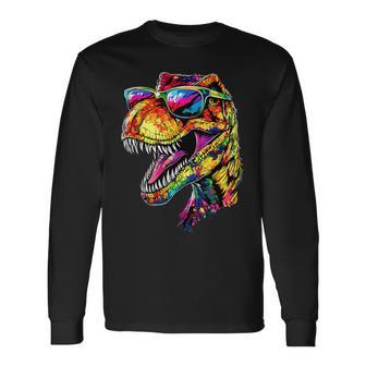 T-レックス ティラノサウルス・レックス 恐竜 恐竜大好き ディノ 長袖Tシャツ - Kawaiitshirt