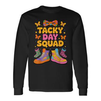 Tacky Day Squad Summer Wacky Mismatch Day Tacky Day Long Sleeve T-Shirt - Thegiftio UK
