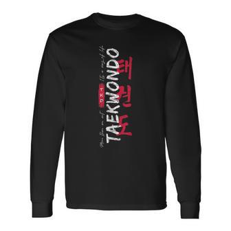 Taekwondo Regalo De Artes Marciales Coreanas Camiseta de manga larga - Regaloses
