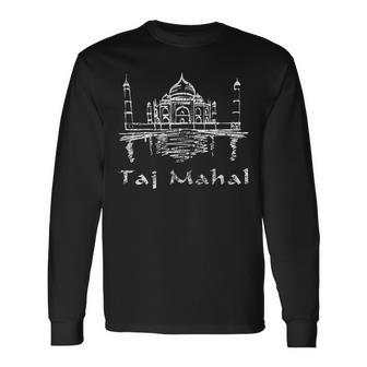 Taj Mahal India Para Regalo Deiaje Indio Camiseta de manga larga - Regaloses