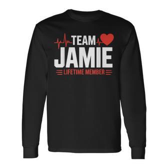 Team Jamie Lifetime Member Name Long Sleeve T-Shirt - Thegiftio UK