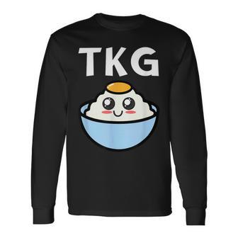 Tkg Egg Cake Rice 長袖Tシャツ - Kawaiitshirt