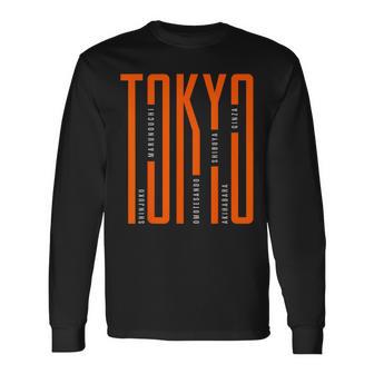 Tokyo Japan Graphic Novelty & Cool s 長袖Tシャツ - Kawaiitshirt