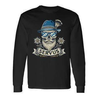 Trachten Ervus Herren Trachten Bayern Bayrisch Langarmshirts - Seseable