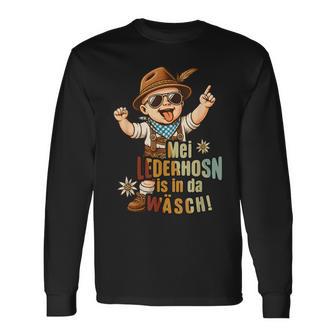 Trachten Herren Lederhose Passend Für Oktoberfest Langarmshirts - Seseable