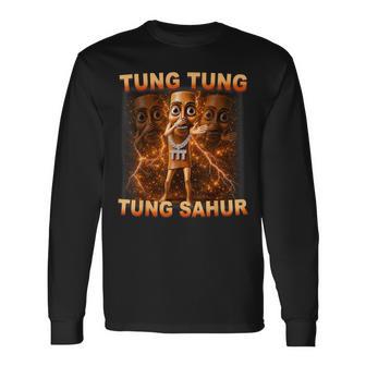 Tung Tung Tung Sahur Is Calling Scuba Dance Meme For Kids Long Sleeve T-Shirt - Monsterry