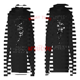 Twin Tiger ムエタイ タトゥー タイガー ボクシング ムエタイ ファイティング 長袖Tシャツ - Kawaiitshirt