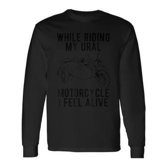 Ural オートバイ スパン オフロード モーターサイクリスト 長袖Tシャツ - Kawaiitshirt
